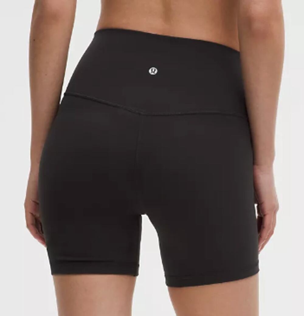Lululemon Align High Rise Shorts 6" Black Size 4 Nulu Yoga Workout